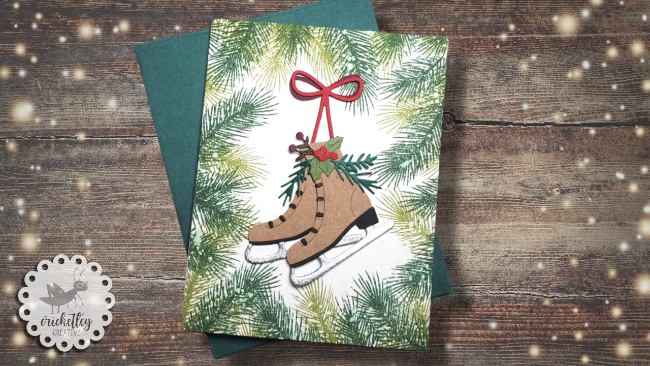 Holiday Ice Skates Card Cricketleg Creative