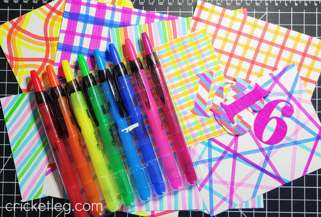 background designs with highlighters