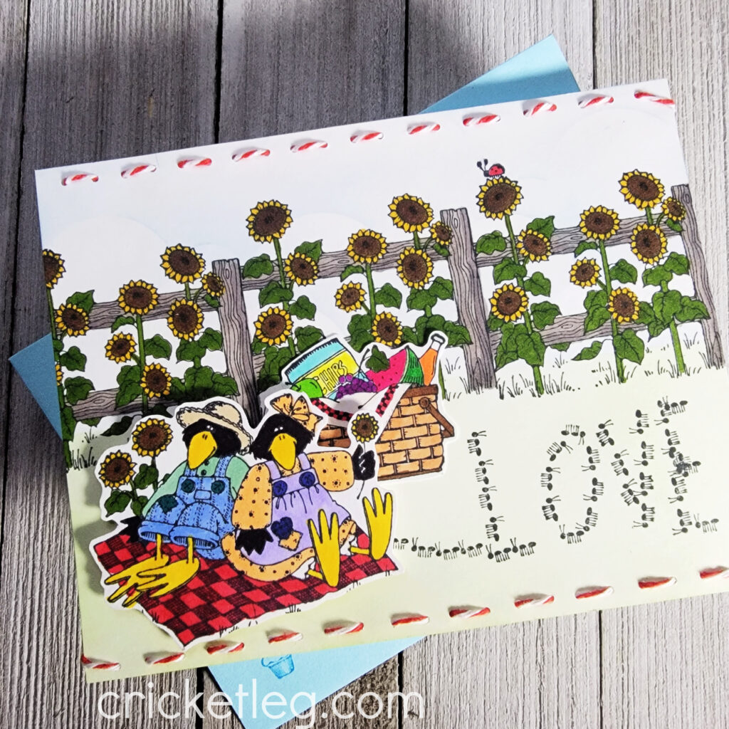 beautiful blossoms picnic card