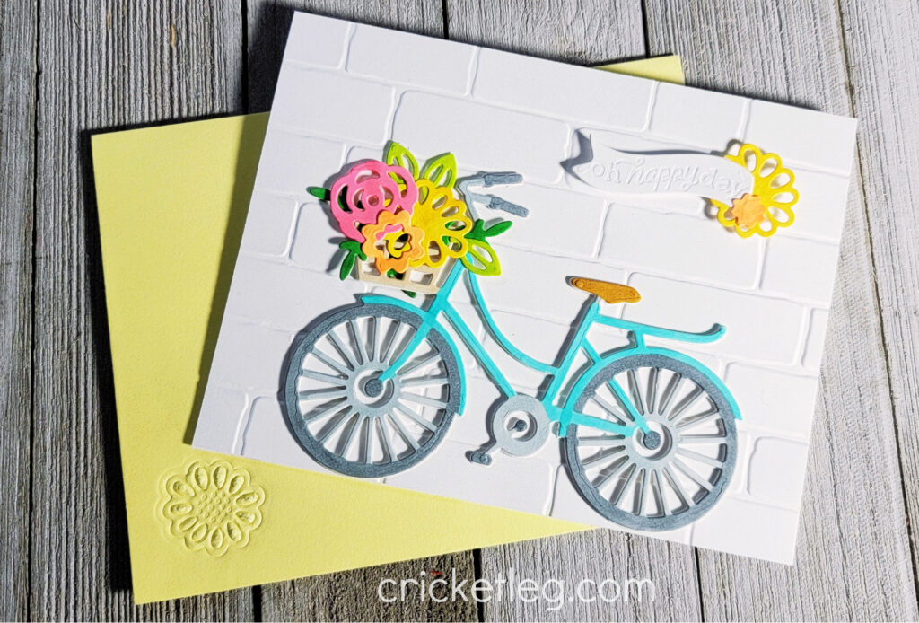 floral bike card